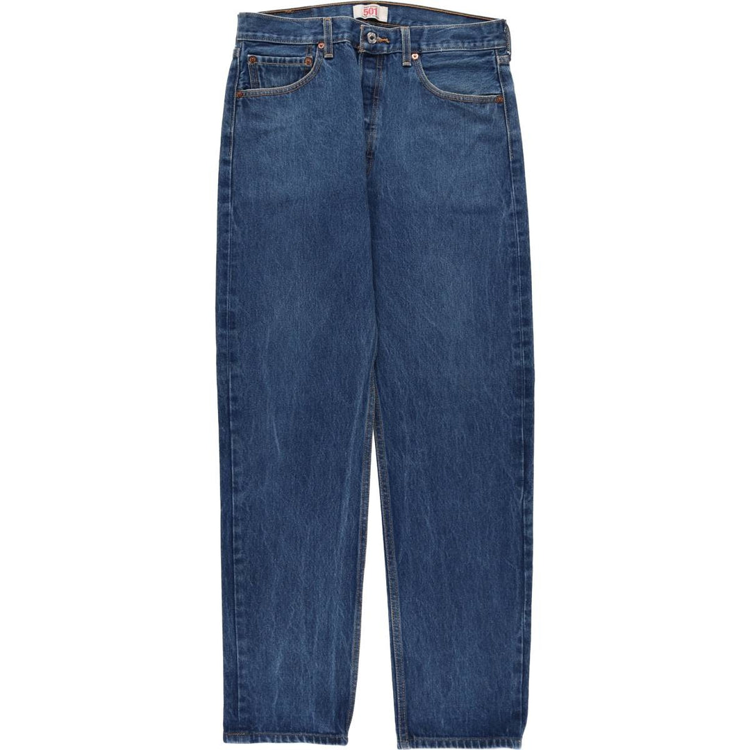 Levi's 501 straight denim pants for men, size W32 cotton blue type Vintage Second Hand