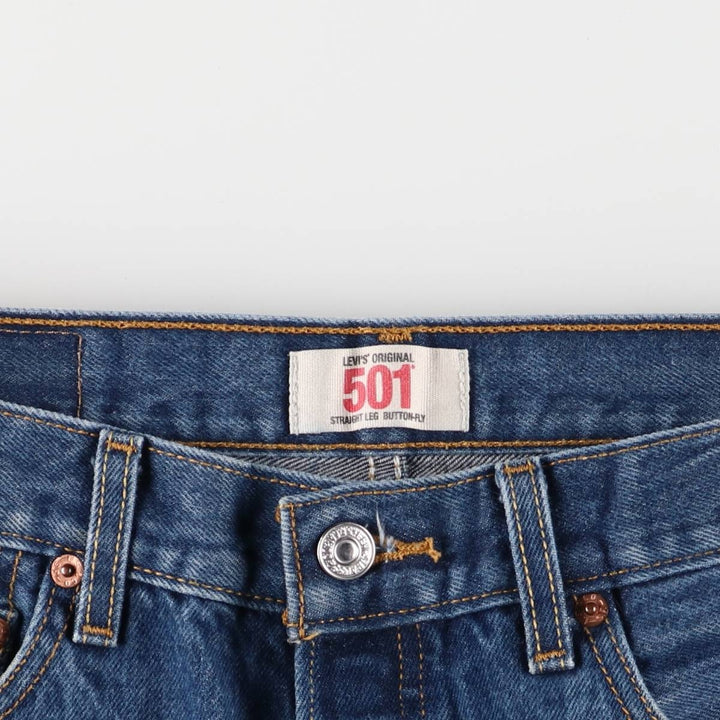 Levi's 501 straight denim pants for men, size W32 cotton blue type Vintage Second Hand