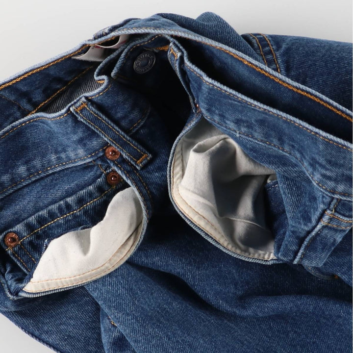 Levi's 501 straight denim pants for men, size W32 cotton blue type Vintage Second Hand