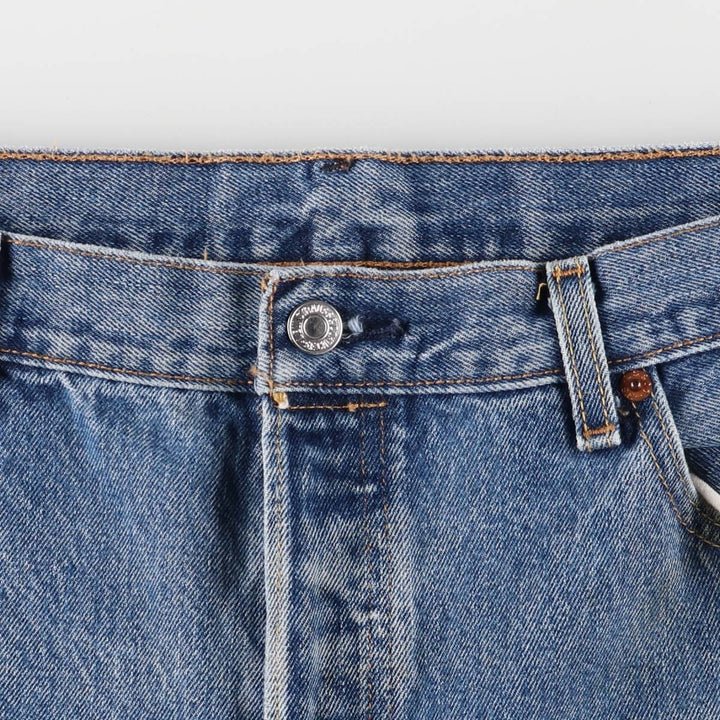 Levi's 501 straight denim pants for men, size W37 cotton blue type Vintage Second Hand