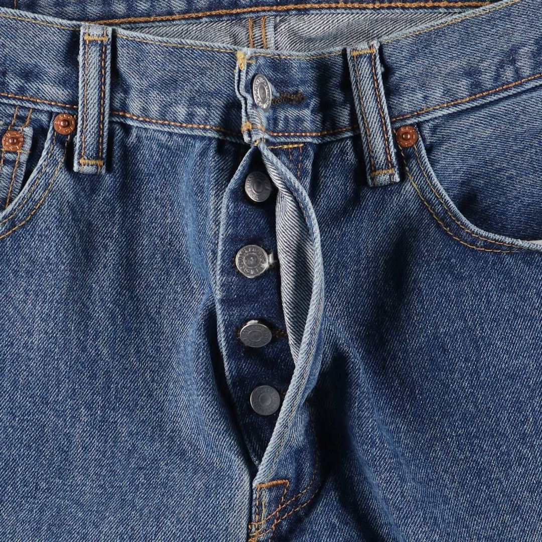 Levi's 501 straight denim pants for men, size W34 unclear blue type Vintage Second Hand