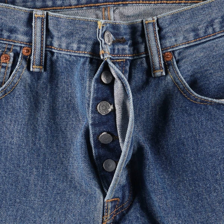 Levi's 501 straight denim pants for men, size W34 unclear blue type Vintage Second Hand