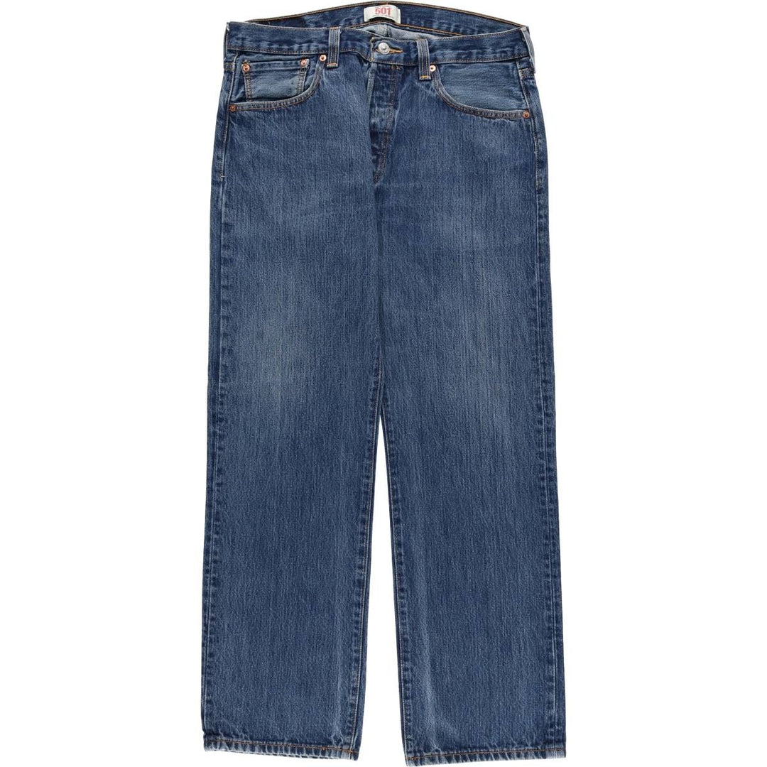 Levi's 501 straight denim pants for men, size W34 cotton blue type Vintage Second Hand