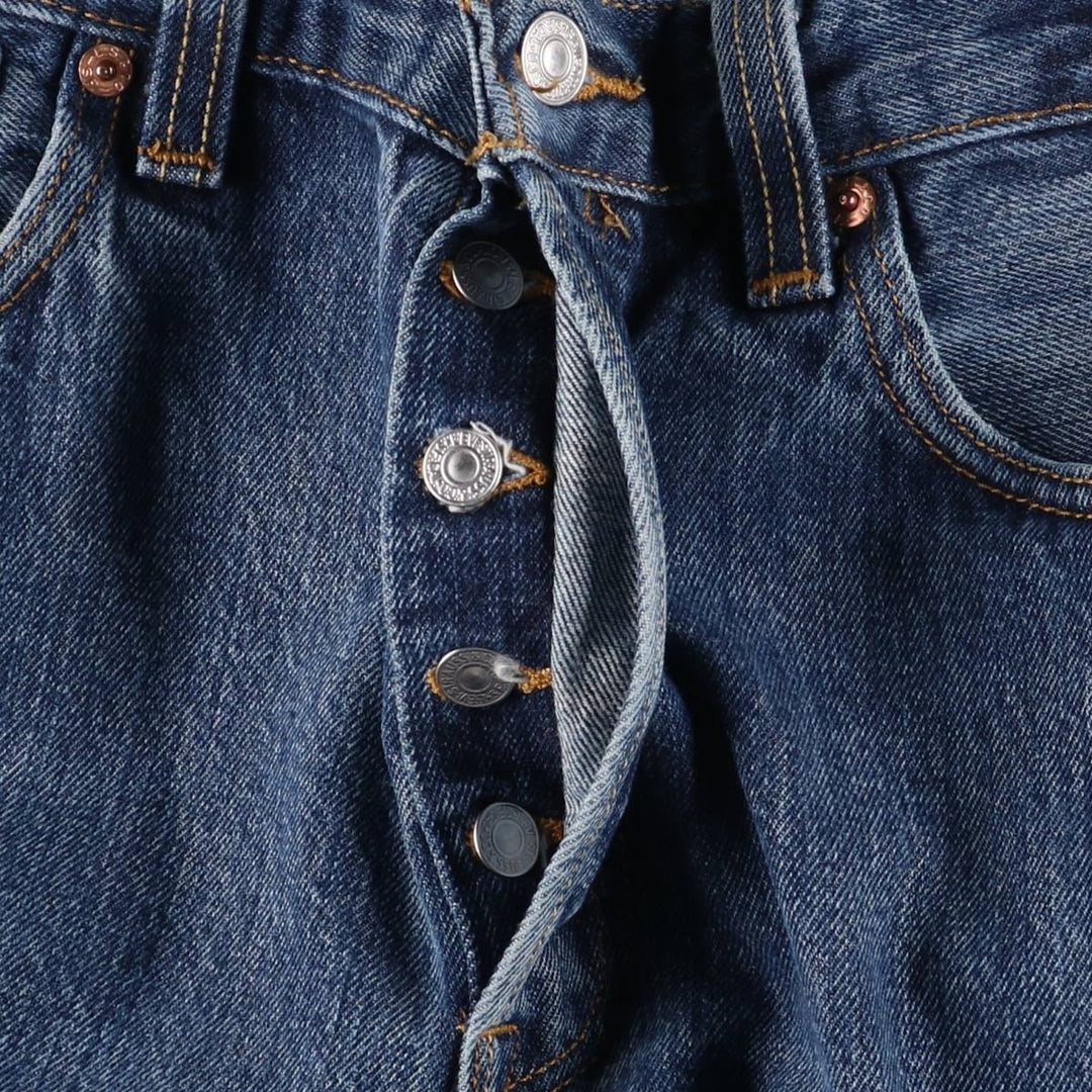 Levi's 501 straight denim pants for men, size W34 cotton blue type Vintage Second Hand