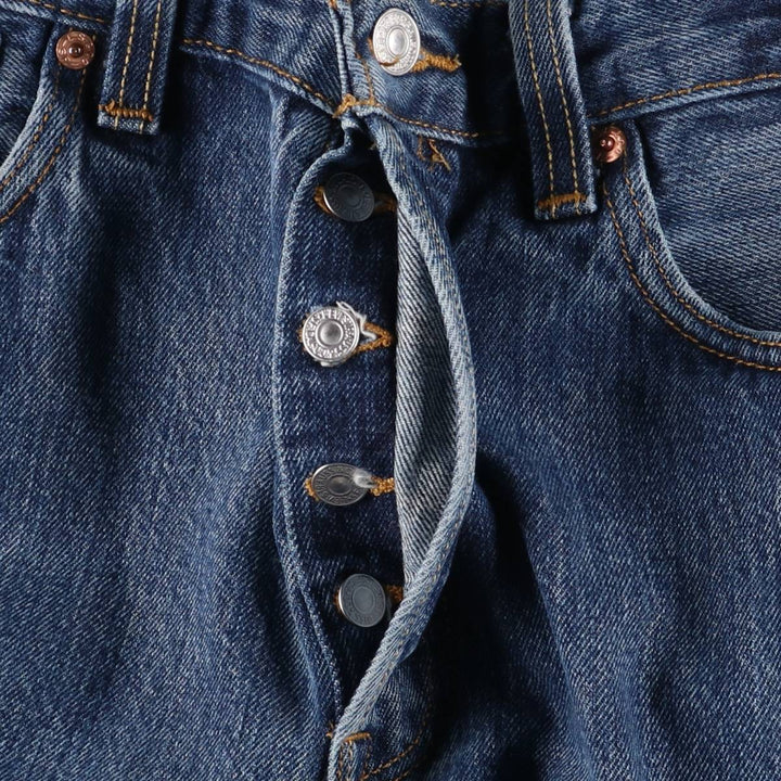 Levi's 501 straight denim pants for men, size W34 cotton blue type Vintage Second Hand