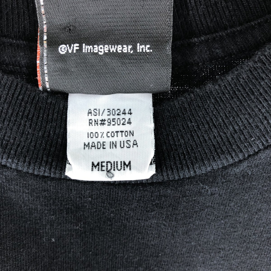 00'S Harley-Davidson Motorcycle Bike T-shirt Made in USA Men's M size cotton black type Vintage Second Hand