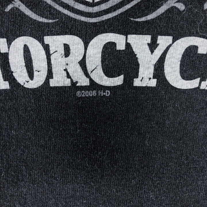 00'S Harley-Davidson Motorcycle Bike T-shirt Made in USA Men's M size cotton black type Vintage Second Hand