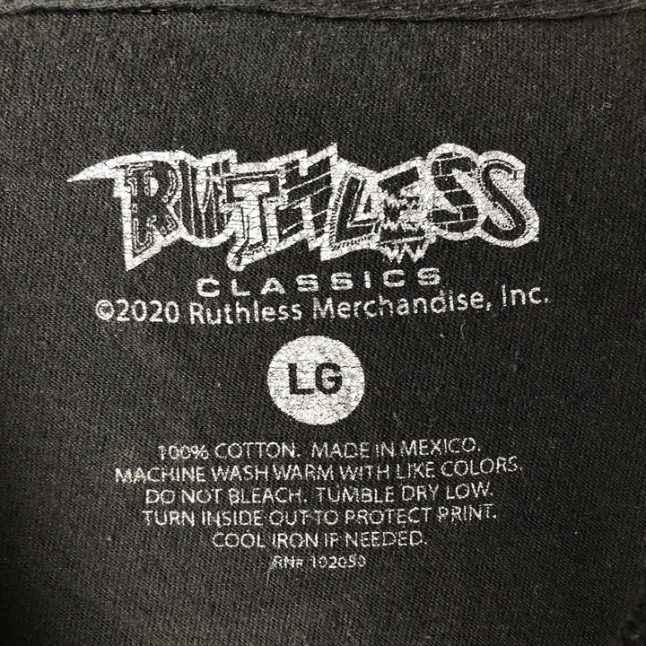 RUTHLASS EAZY-E Rap T-shirt, Men's L size cotton black type Vintage Second Hand