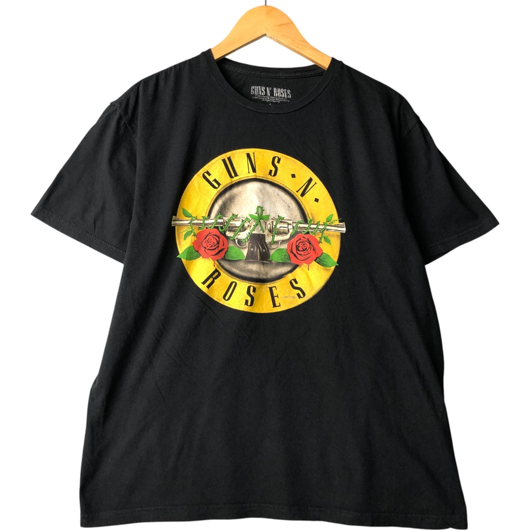 GUNS N' ROSES Guns N' Roses Band T-shirt Band T Men's L size cotton black type Vintage Second Hand