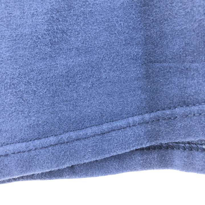 Hanes BEEFY-T Plain T-shirt Made in USA Men's L size cotton navy blue type Vintage Second Hand