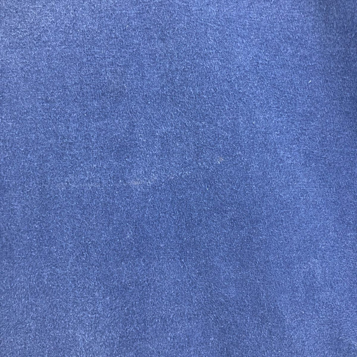 Hanes BEEFY-T Plain T-shirt Made in USA Men's L size cotton navy blue type Vintage Second Hand