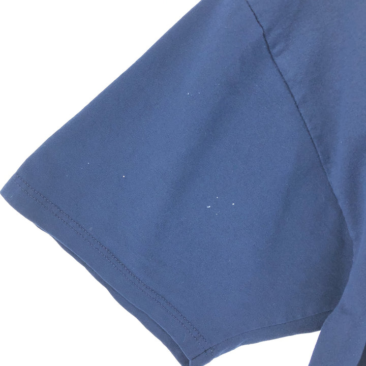 Jerzees Plain Pocket T-Shirt Made in USA Men's XL cotton navy blue type Vintage Second Hand