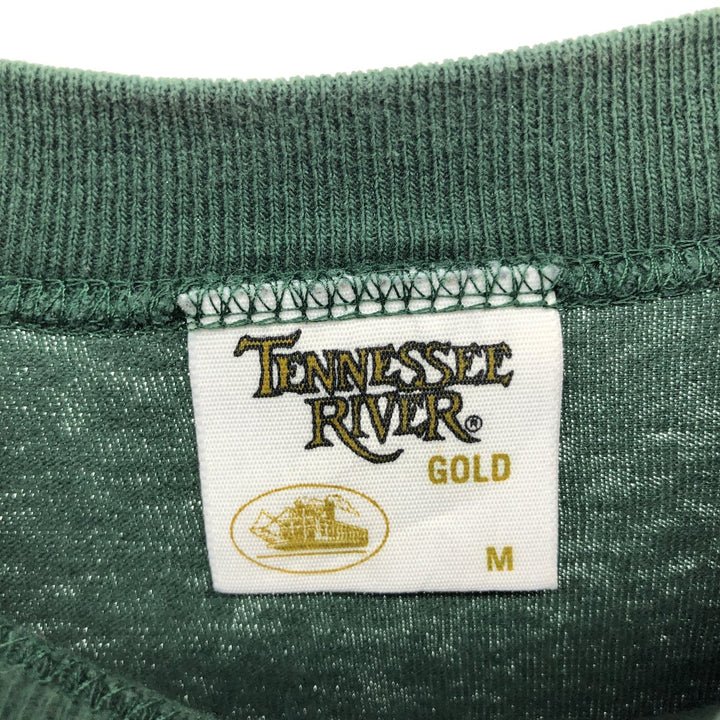 Tennessee River Plain T-Shirt Made in USA Men's M size cotton green type Vintage Second Hand