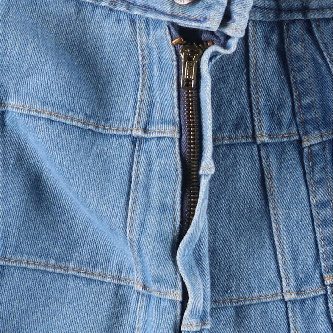 BRITTANIA SPORTSWEAR Patchwork Denim Half-Length A-Line Skirt, Women's Size M, Vintage cotton blue type Vintage Second Hand