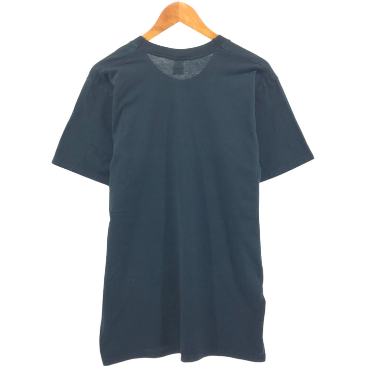 Fruit of the Loom Plain Pocket T-Shirt, Men's XL cotton black type Vintage Second Hand
