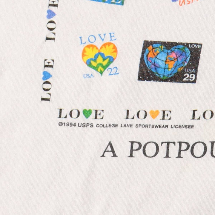 90'S Fruit of the Loom Best Printed T-shirt, Made in USA, Men's XL, Vintage cotton white type Vintage Second Hand
