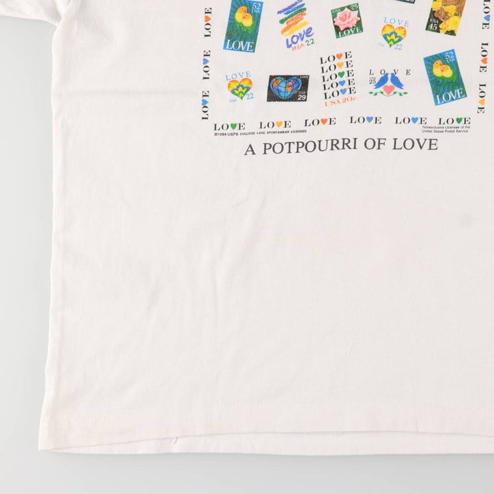 90'S Fruit of the Loom Best Printed T-shirt, Made in USA, Men's XL, Vintage cotton white type Vintage Second Hand