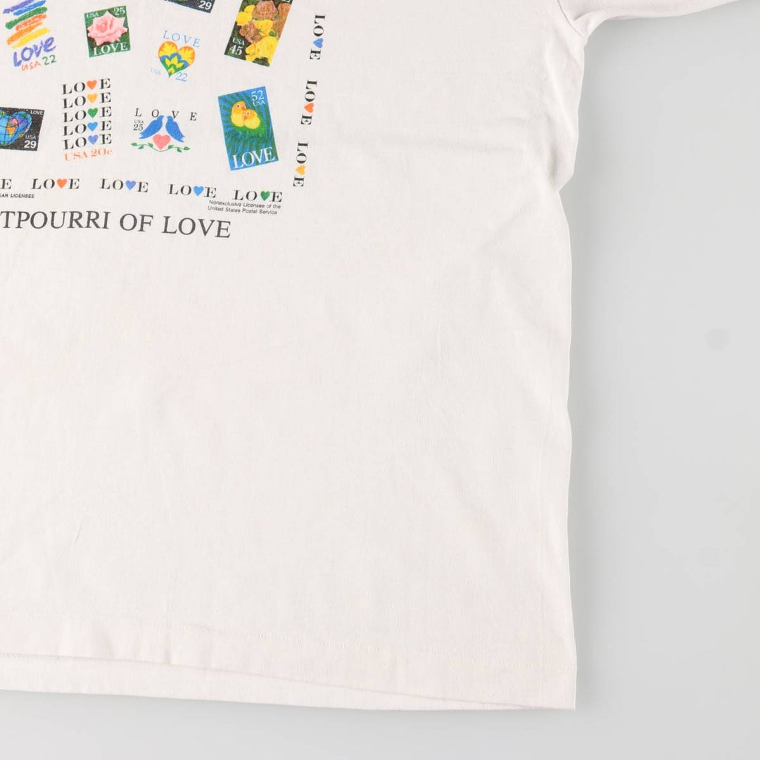 90'S Fruit of the Loom Best Printed T-shirt, Made in USA, Men's XL, Vintage cotton white type Vintage Second Hand