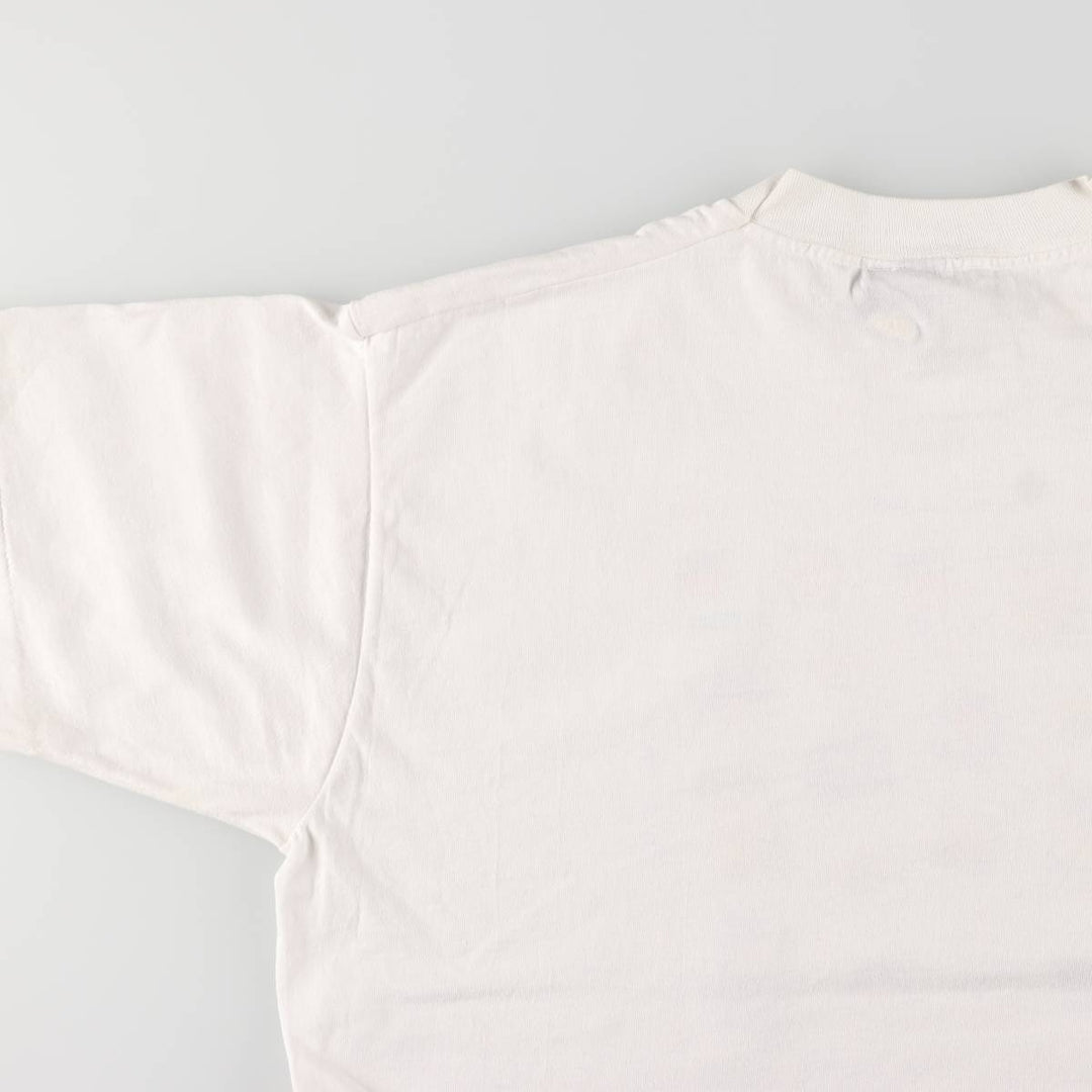90'S Fruit of the Loom Best Printed T-shirt, Made in USA, Men's XL, Vintage cotton white type Vintage Second Hand