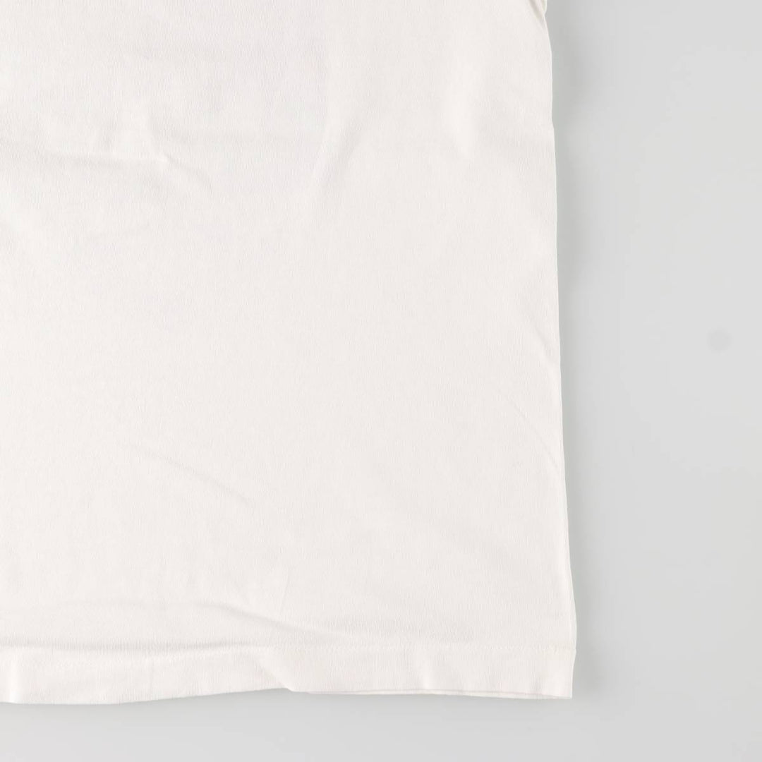 90'S Fruit of the Loom printed T-shirt, made in Canada, men's XL size, vintage cotton white type Vintage Second Hand