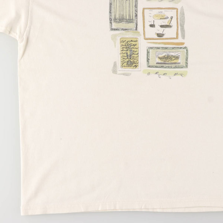 Vintage 90'S Dockers printed T-shirt, Made in USA, Men's Size L cotton white type Vintage Second Hand