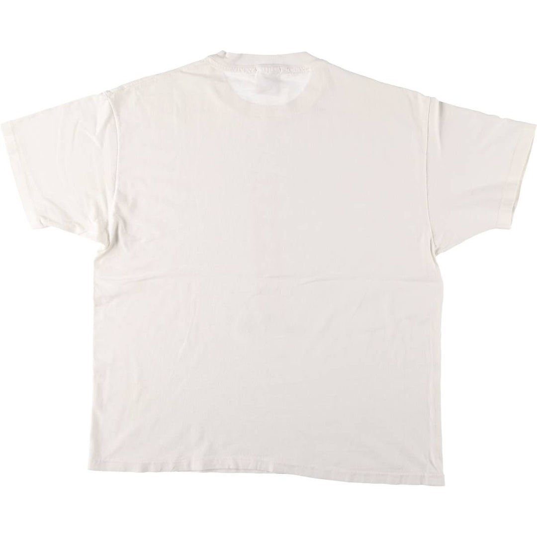 Vintage 90'S Hanes printed T-shirt, made in the USA, men's XL size cotton white type Vintage Second Hand