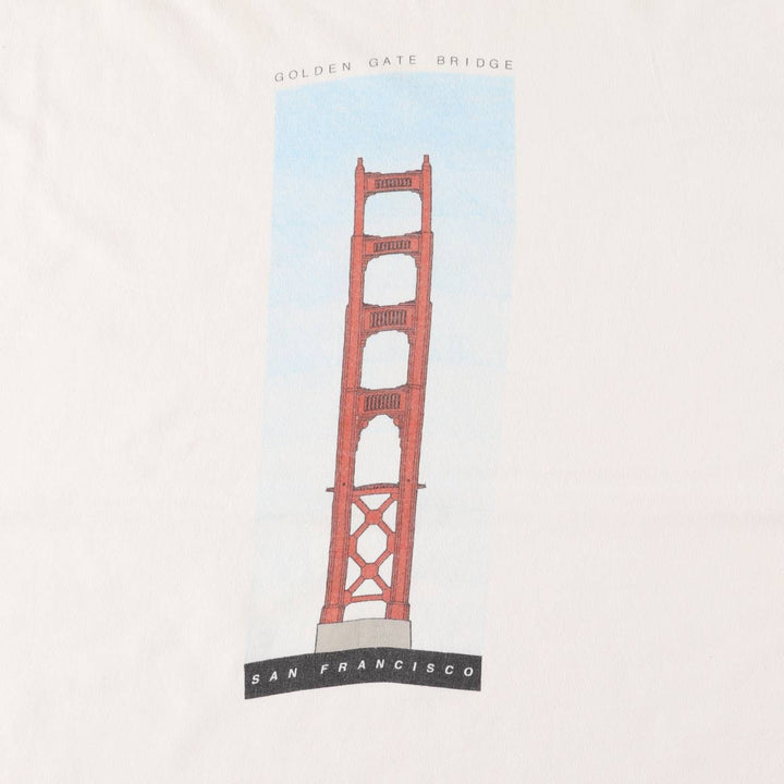Vintage 90'S Hanes printed T-shirt, made in the USA, men's XL size cotton white type Vintage Second Hand