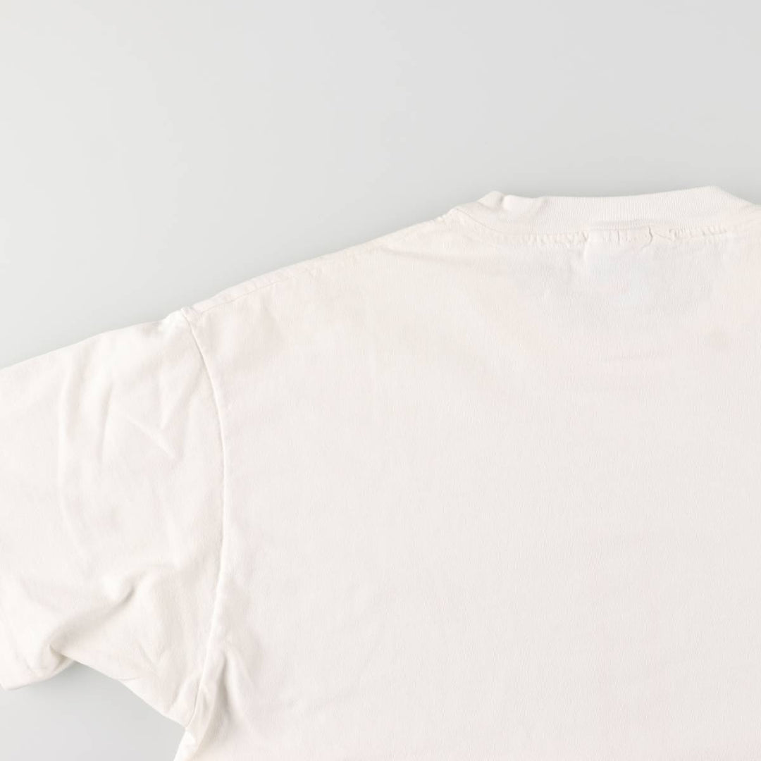 Vintage 90'S Hanes printed T-shirt, made in the USA, men's XL size cotton white type Vintage Second Hand