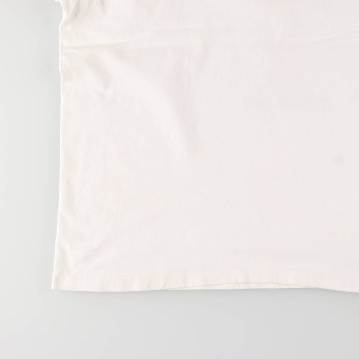 Vintage 90'S Hanes printed T-shirt, made in the USA, men's XL size cotton white type Vintage Second Hand