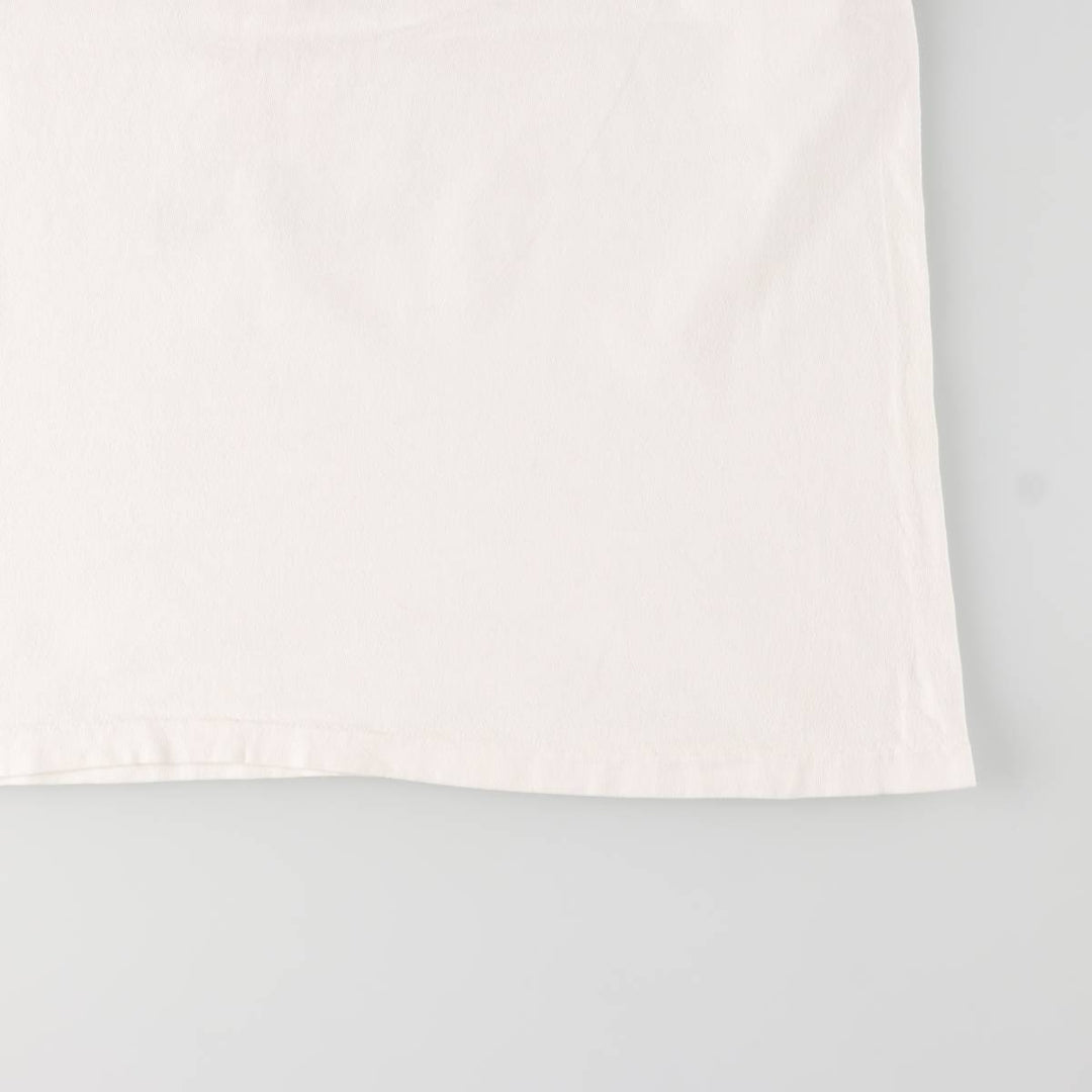 Vintage 90'S Hanes printed T-shirt, made in the USA, men's XL size cotton white type Vintage Second Hand