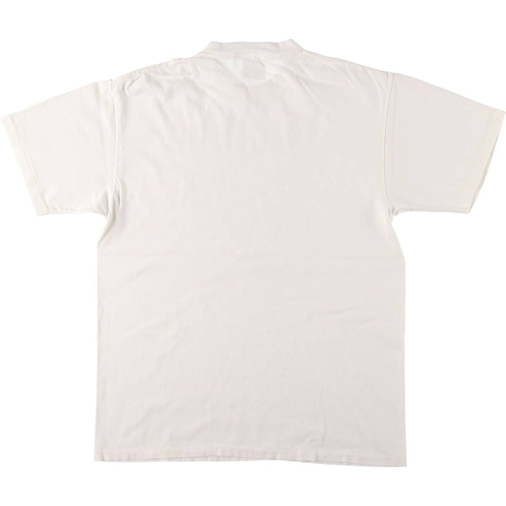 90'S ONEITA POWER-T Message Print T-Shirt Made in USA Men's L Size Vintage cotton white type Vintage Second Hand
