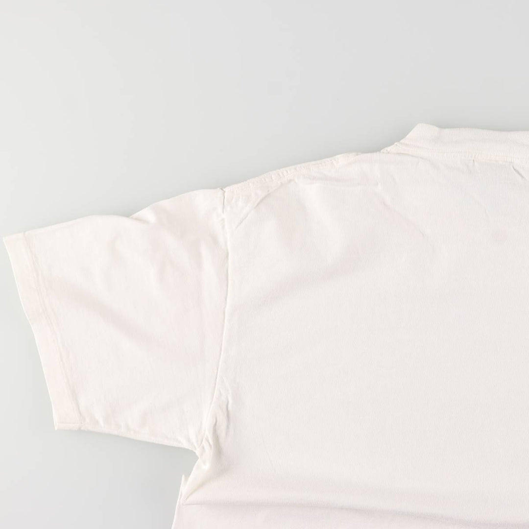90'S ONEITA POWER-T Message Print T-Shirt Made in USA Men's L Size Vintage cotton white type Vintage Second Hand