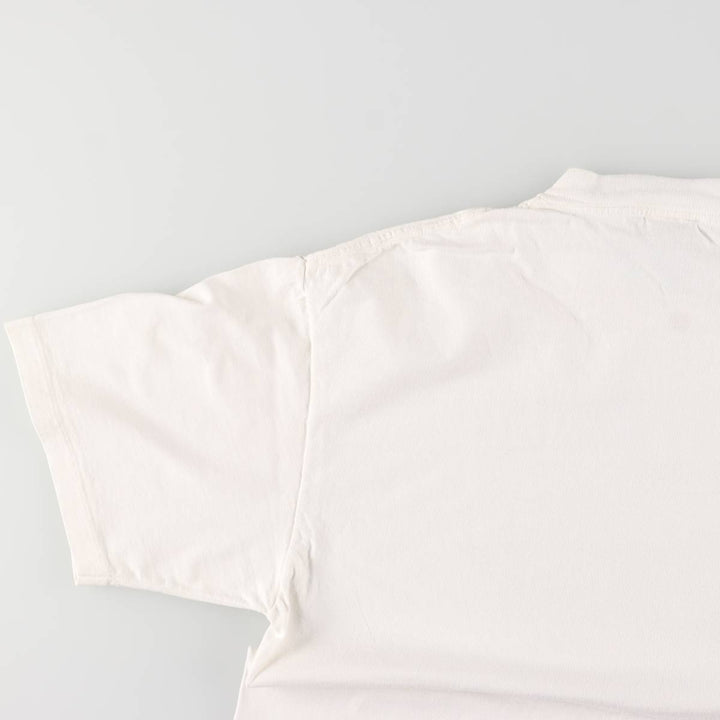 90'S ONEITA POWER-T Message Print T-Shirt Made in USA Men's L Size Vintage cotton white type Vintage Second Hand