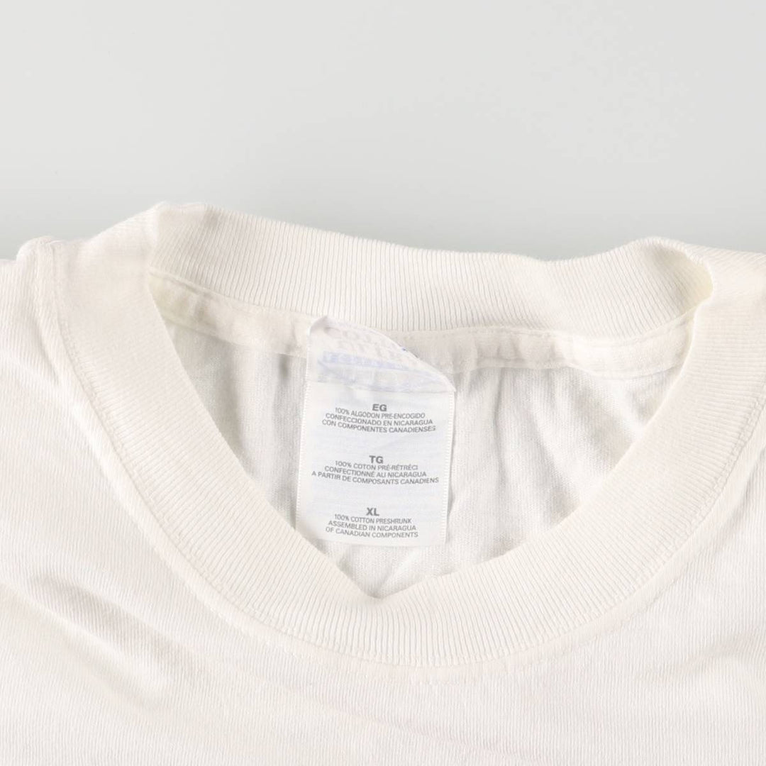 90s~00'S Gildan GADFLY Printed T-shirt Men's XL cotton white type Vintage Second Hand