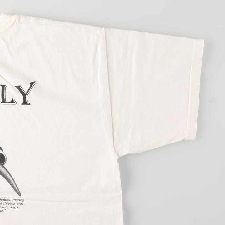 90s~00'S Gildan GADFLY Printed T-shirt Men's XL cotton white type Vintage Second Hand