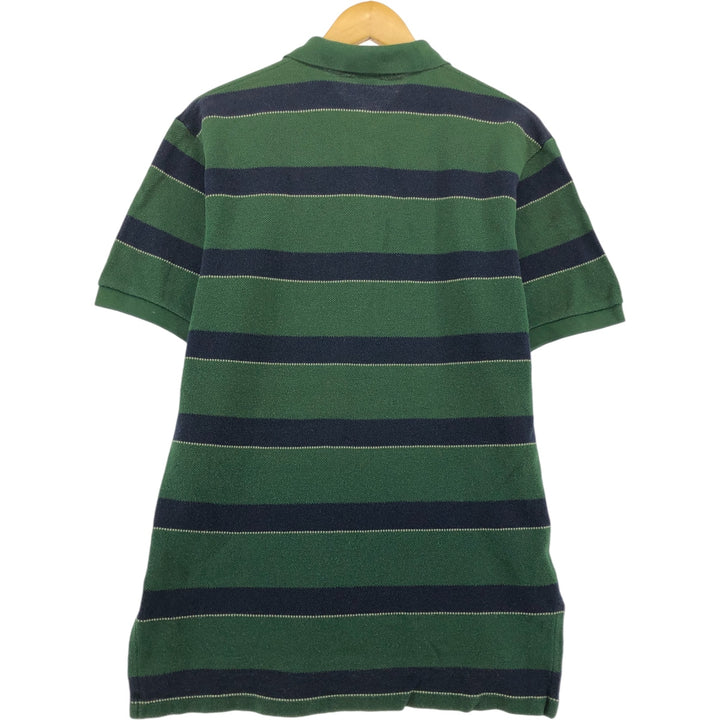 Ralph Lauren POLO by Ralph Lauren short sleeve striped polo shirt, men's size M cotton green type Vintage Second Hand