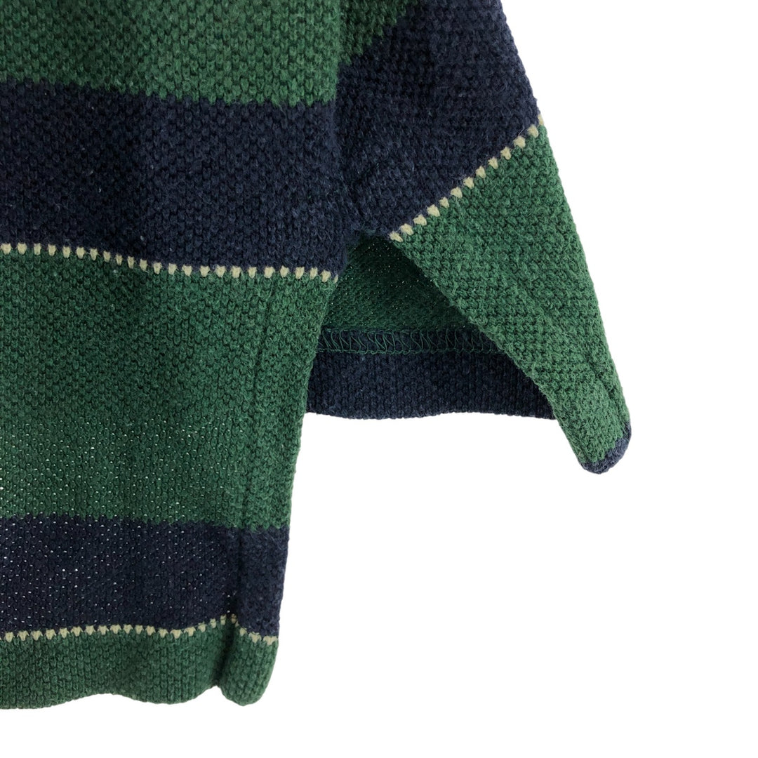 Ralph Lauren POLO by Ralph Lauren short sleeve striped polo shirt, men's size M cotton green type Vintage Second Hand