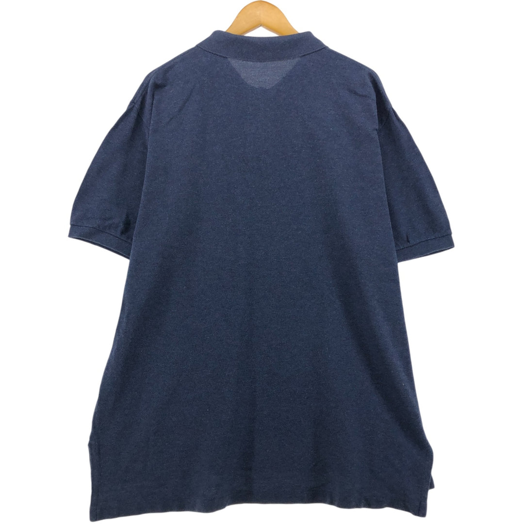 Ralph Lauren POLO by Ralph Lauren short sleeve polo shirt, men's XL size cotton Navy blue Vintage Second Hand