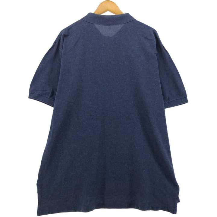 Ralph Lauren POLO by Ralph Lauren short sleeve polo shirt, men's XL size cotton Navy blue Vintage Second Hand
