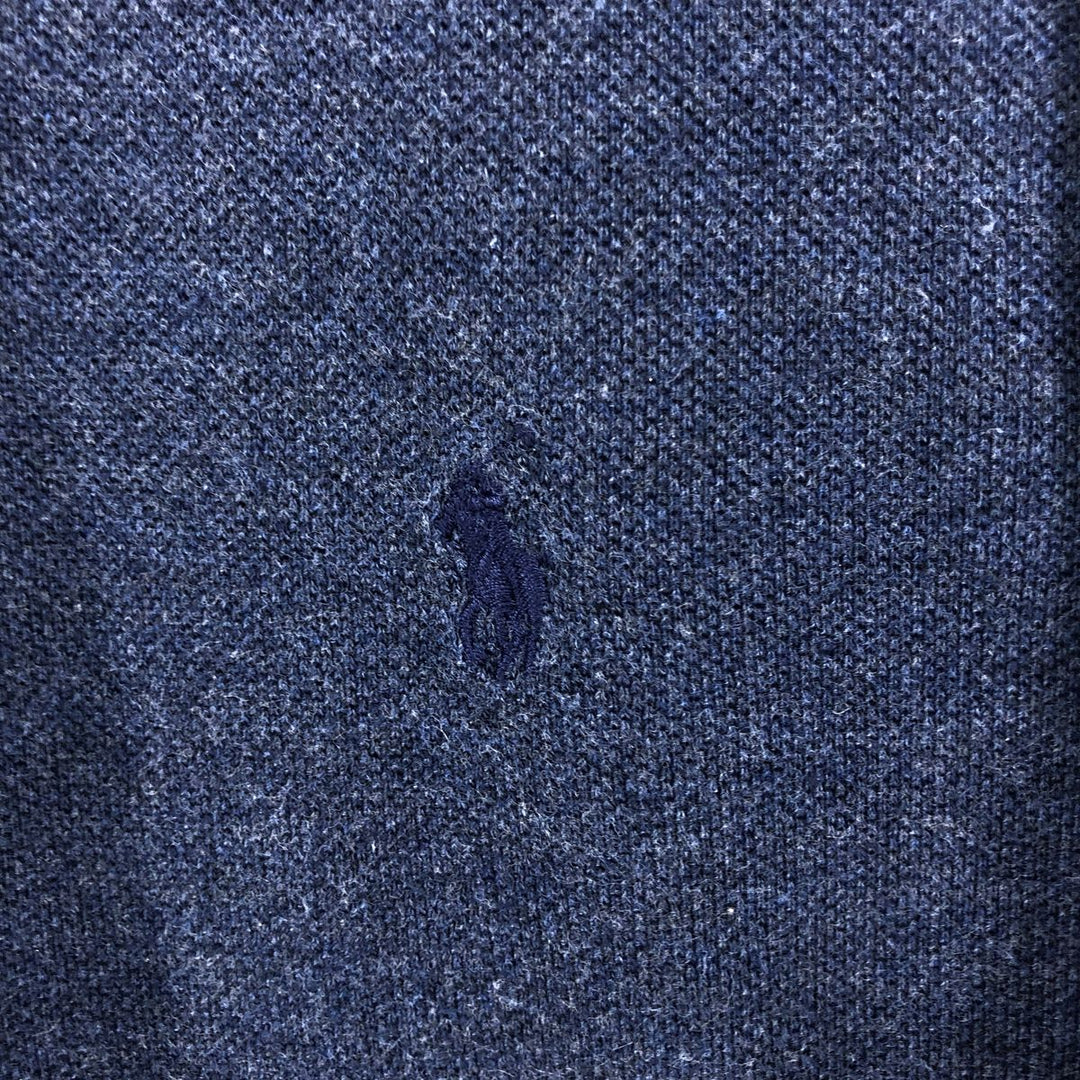Ralph Lauren POLO by Ralph Lauren short sleeve polo shirt, men's XL size cotton Navy blue Vintage Second Hand