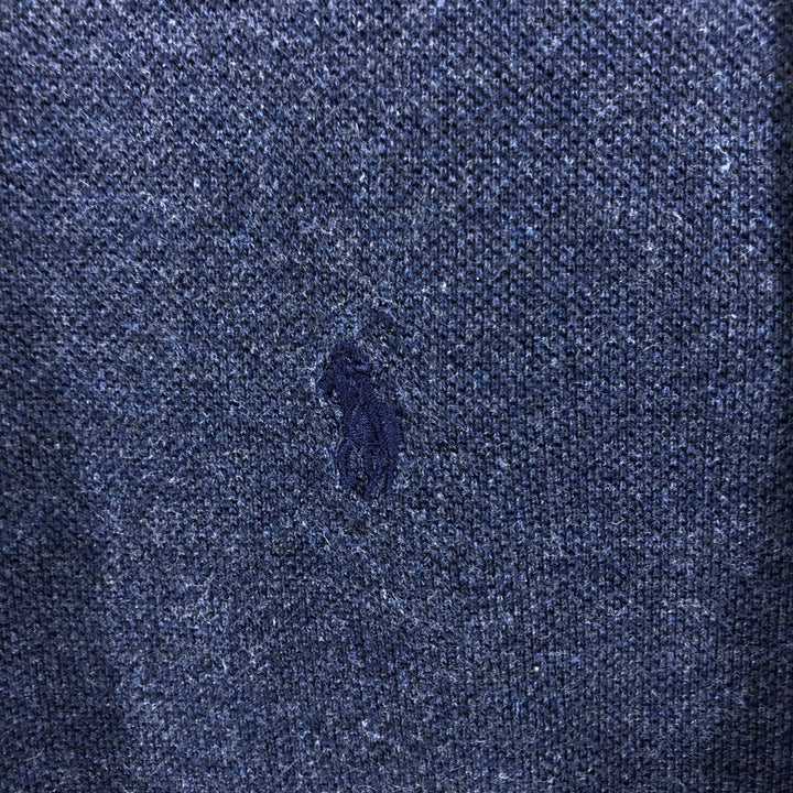 Ralph Lauren POLO by Ralph Lauren short sleeve polo shirt, men's XL size cotton Navy blue Vintage Second Hand