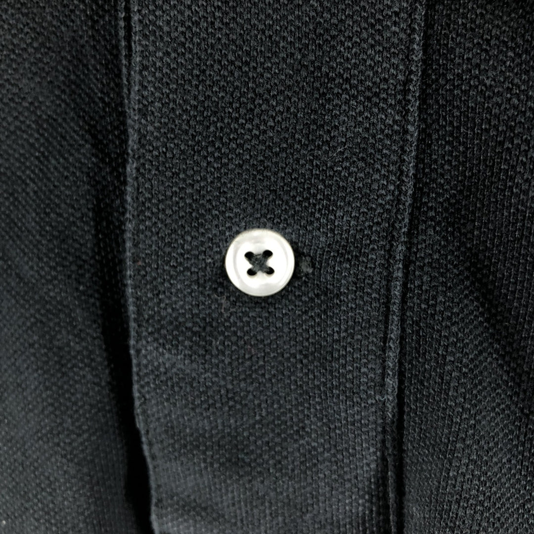Ralph Lauren POLO by Ralph Lauren CUSTOM FIT short sleeve polo shirt, men's size L cotton black type Vintage Second Hand