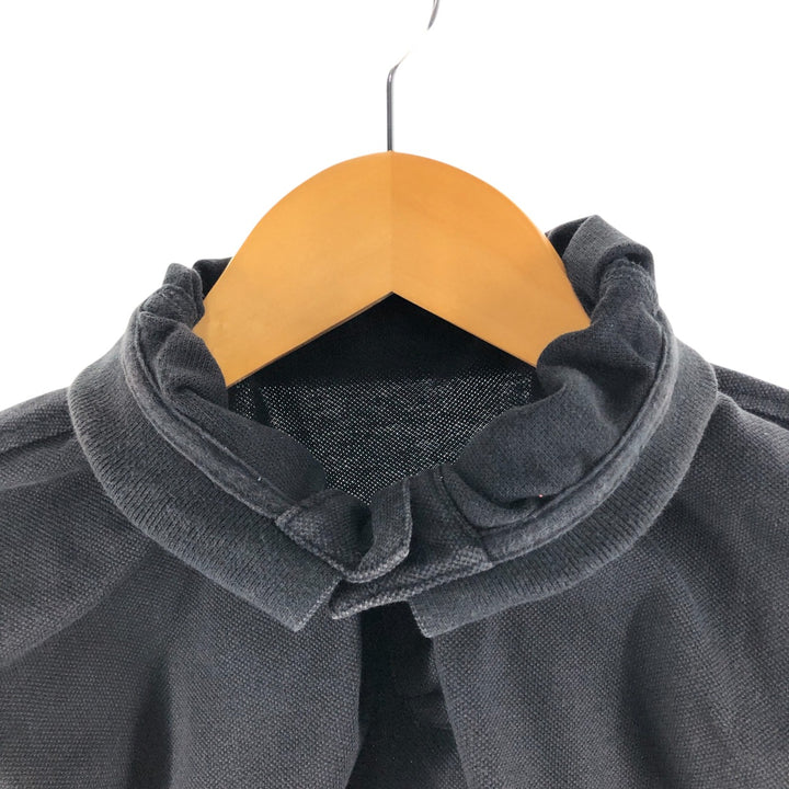 Ralph Lauren POLO by RALPH LAUREN CUSTOM FIT short sleeve polo shirt, men's size L cotton black type Vintage Second Hand