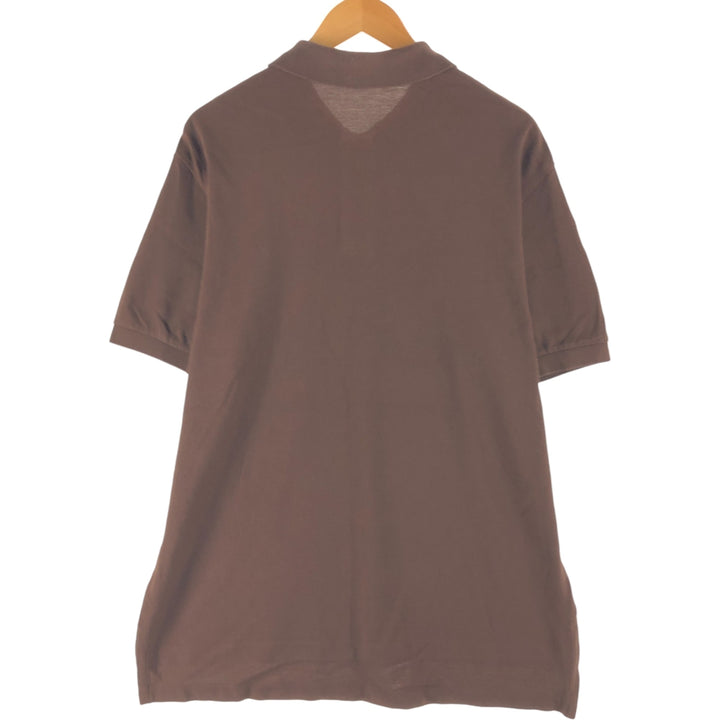 Ralph Lauren POLO by Ralph Lauren short sleeve polo shirt, men's XL size cotton brown type Vintage Second Hand
