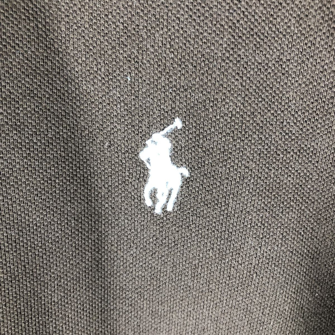Ralph Lauren POLO by Ralph Lauren short sleeve polo shirt, men's XL size cotton brown type Vintage Second Hand