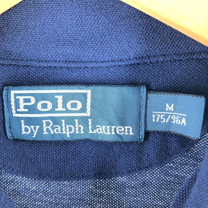 Ralph Lauren POLO by Ralph Lauren short sleeve polo shirt, men's size M cotton navy blue type Vintage Second Hand