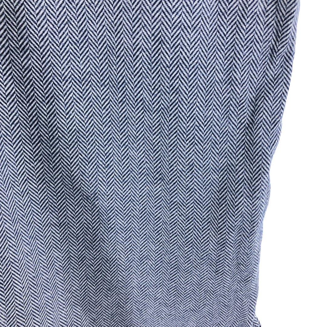 Ralph Lauren POLO by Ralph Lauren Herringbone Short Sleeve Polo Shirt Men's XL Pima Cotton navy blue type Vintage Second Hand