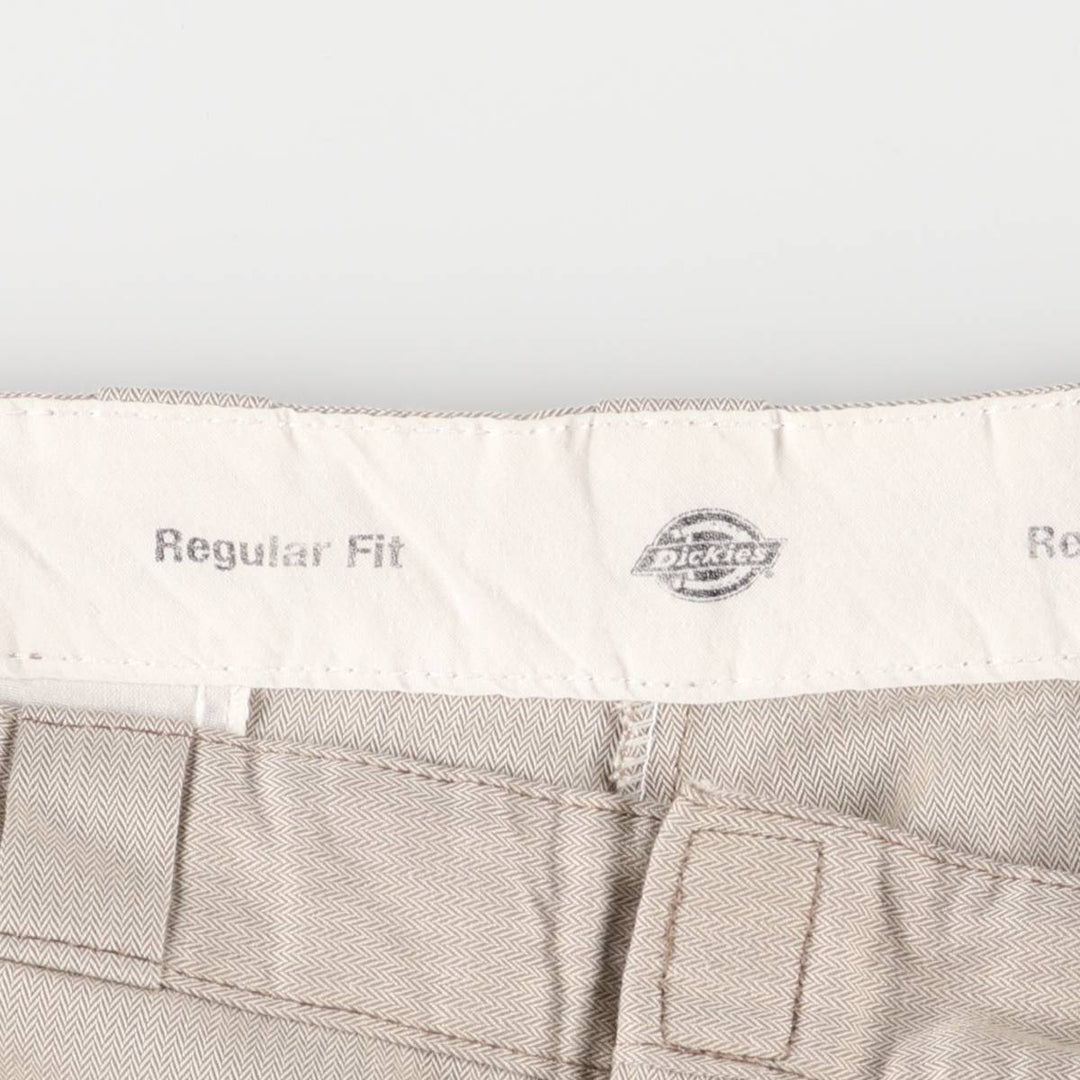 Dickies Regular Fit Herringbone Work Shorts, Half Pants, Men's, W36 equivalent unclear Beige type Vintage Second Hand