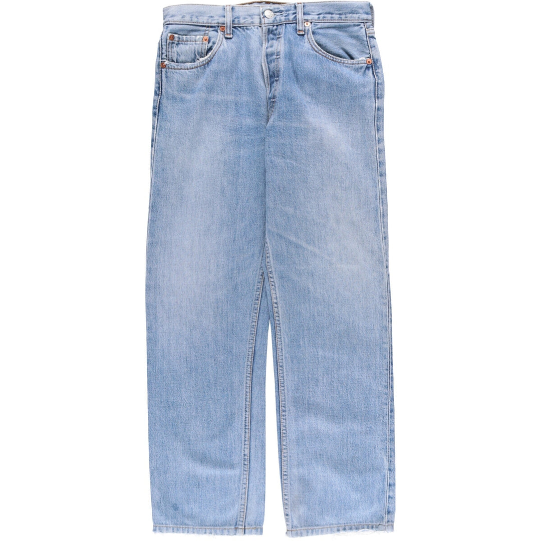 00'S Levi's 501-0108 straight denim pants for men, size w29 cotton blue type Vintage Second Hand