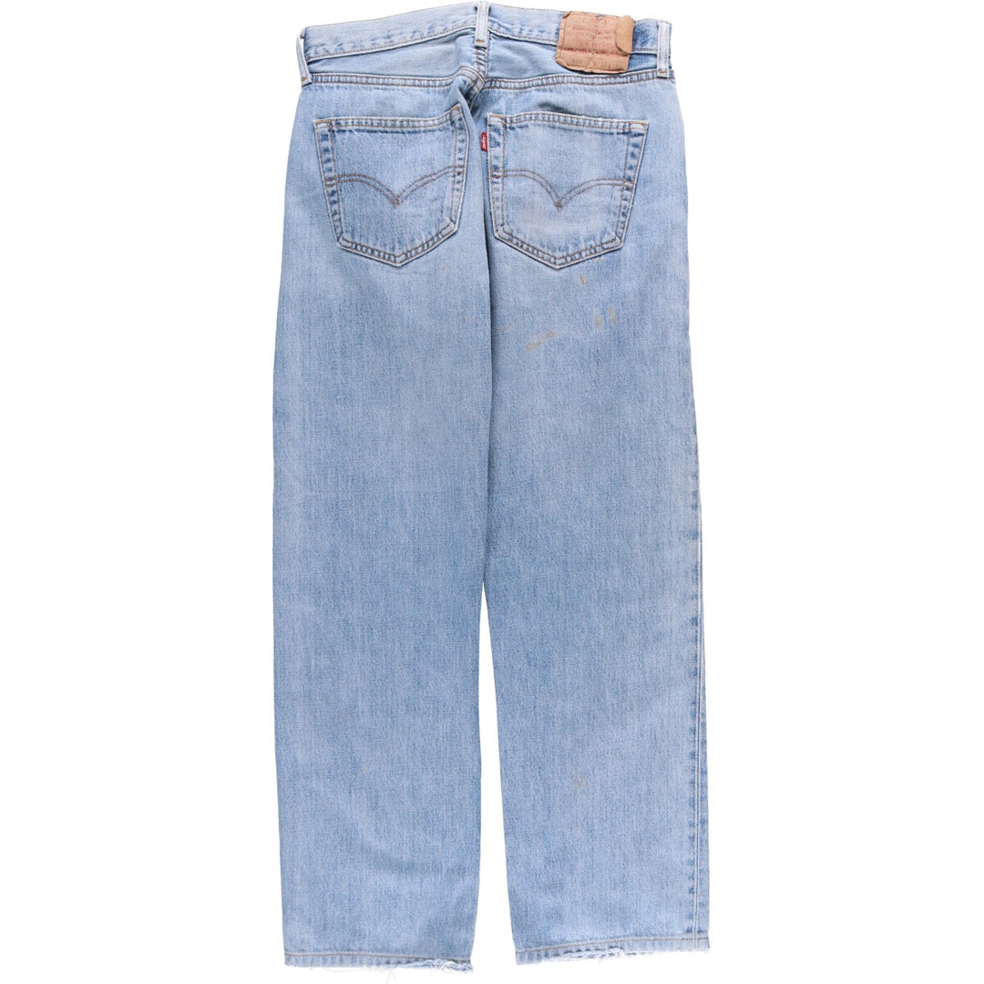 00'S Levi's 501-0108 straight denim pants for men, size w29 cotton blue type Vintage Second Hand